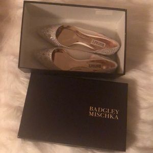 Badgley Mischka Jeweled Flats